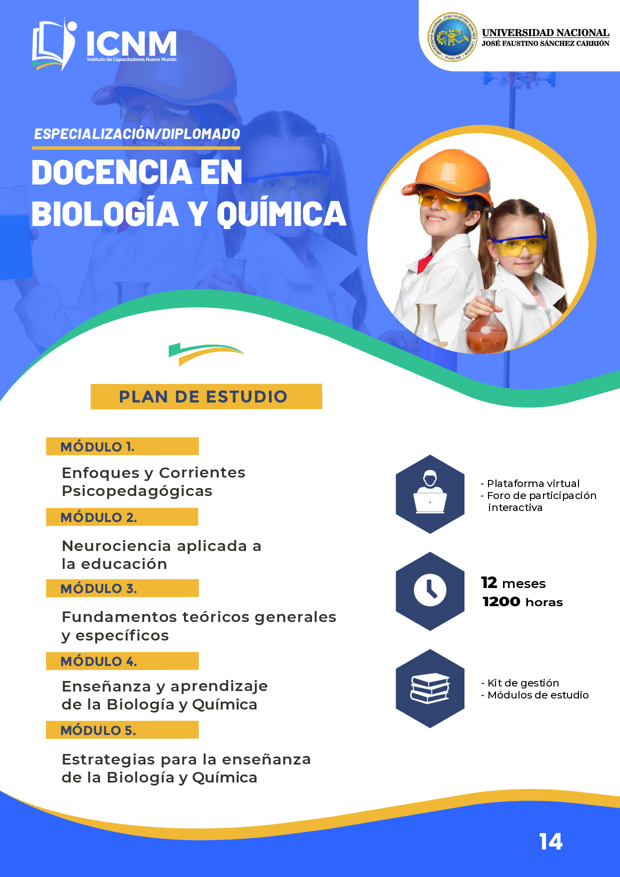 Brochure DOCENCIA EN BIOLOGÍA Y QUÍMICA