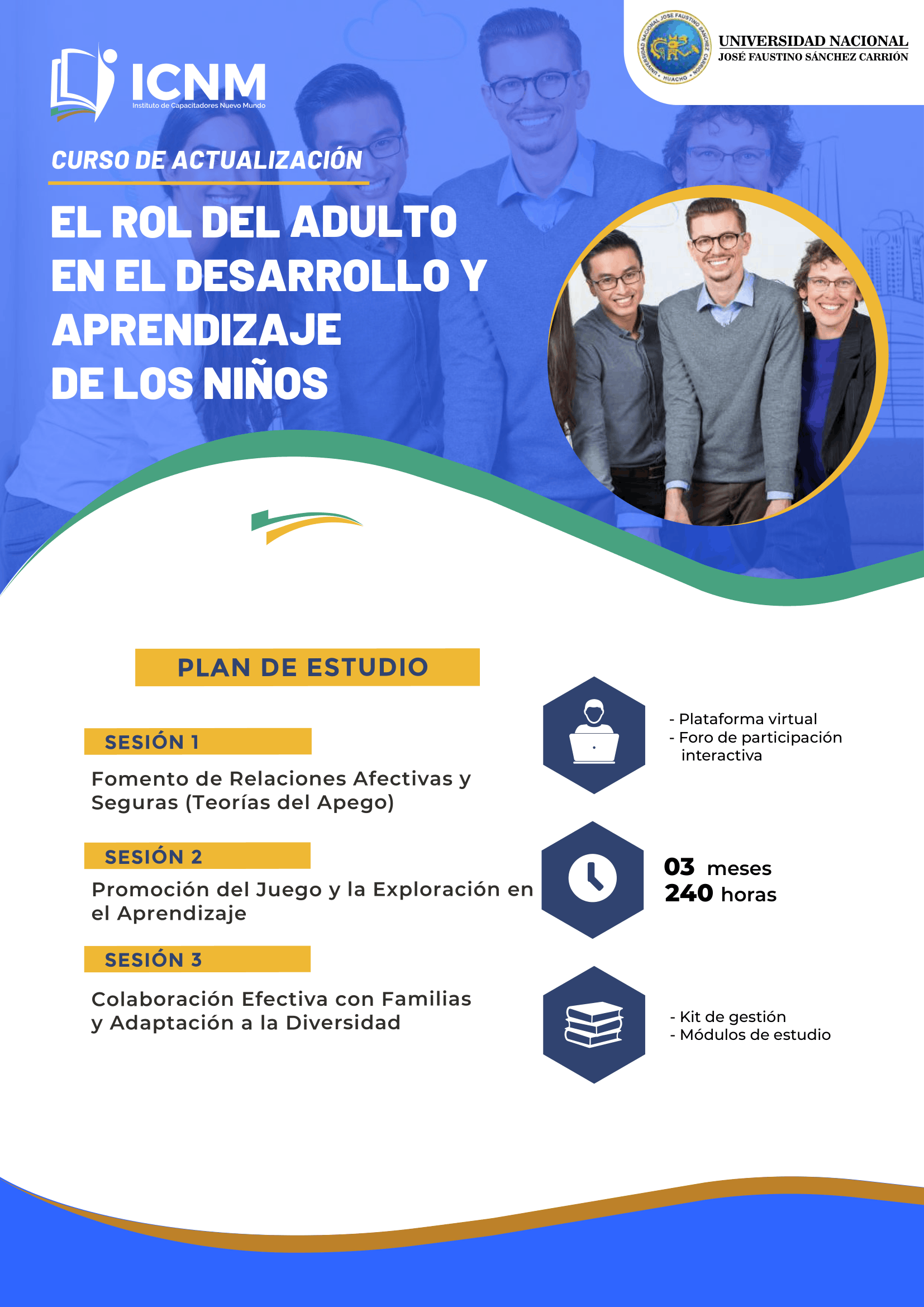 Brochure EL ROL DEL ADULTO EN EL DESARROLLO Y APRENDIZAJE DE LOS NIÑOS
