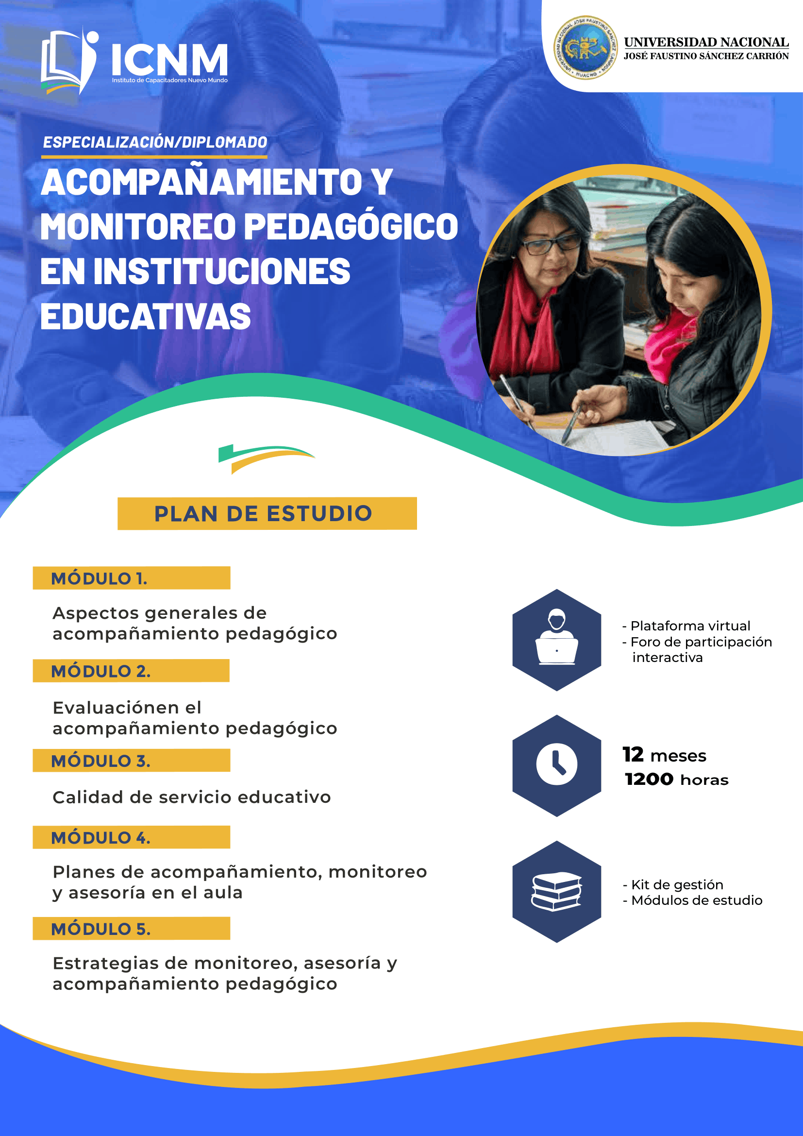 Brochure ACOMPAÑAMIENTO Y MONITOREO PEDAGÓGICO EN INSTITUCIONES EDUCATIVAS