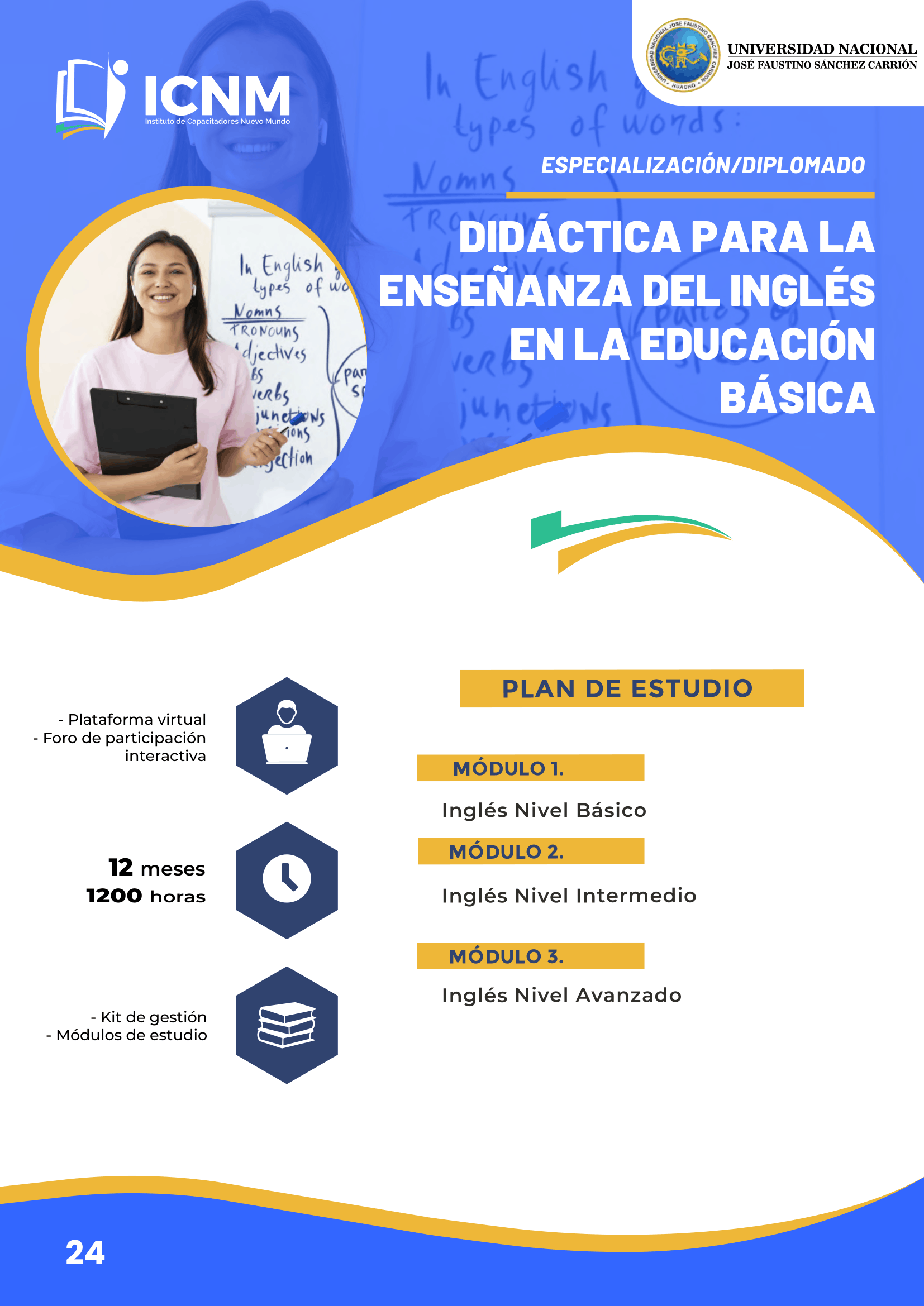 Brochure DIDÁCTICA PARA LA ENSEÑANZA DEL INGLÉS EN LA EDUCACIÓN BÁSICA