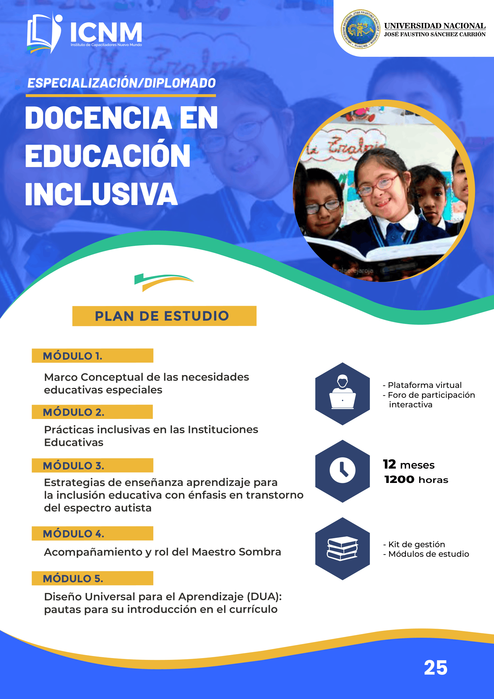 Brochure DOCENCIA EN EDUCACIÓN INCLUSIVA