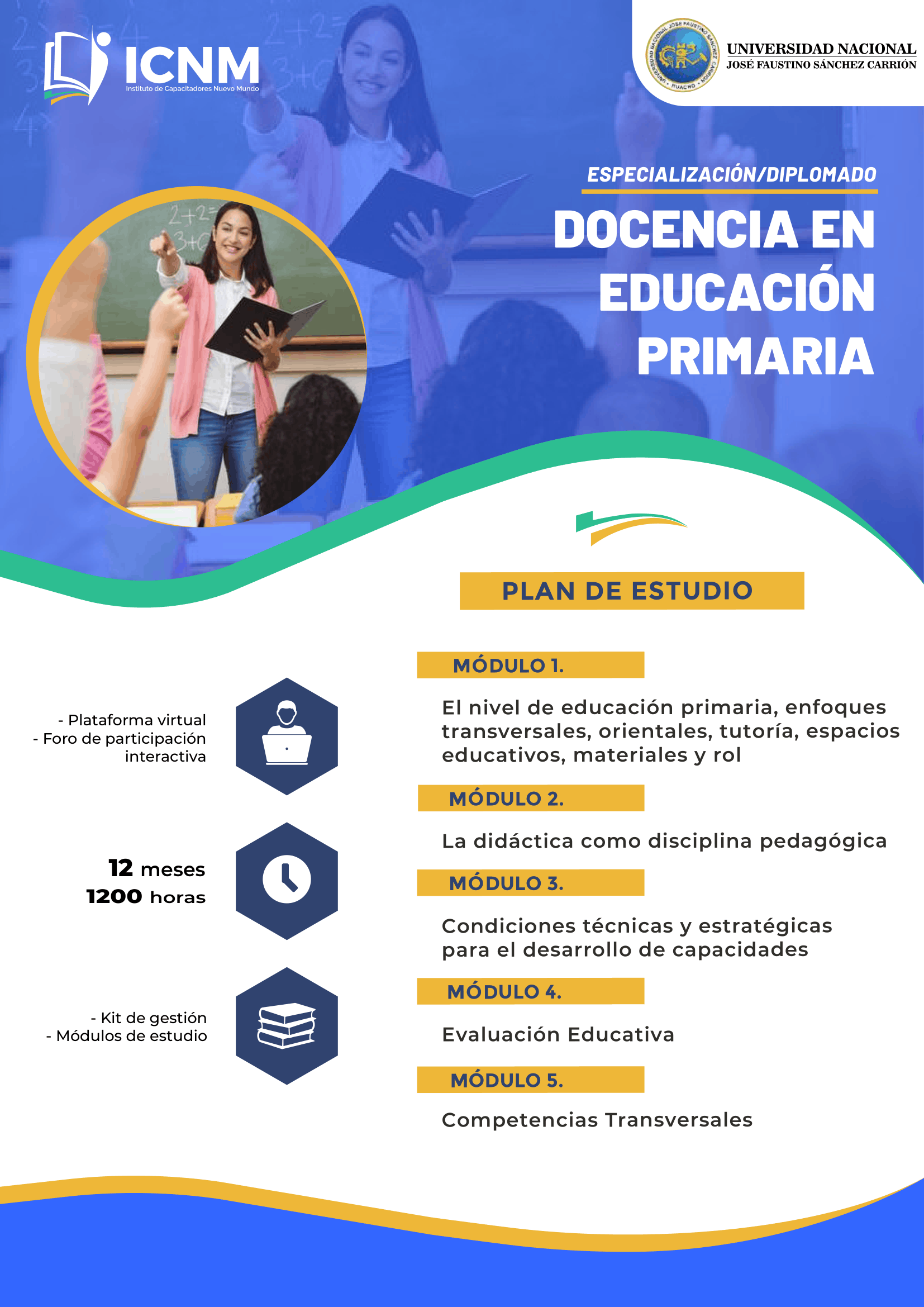 Brochure DOCENCIA EN EDUCACIÓN PRIMARIA