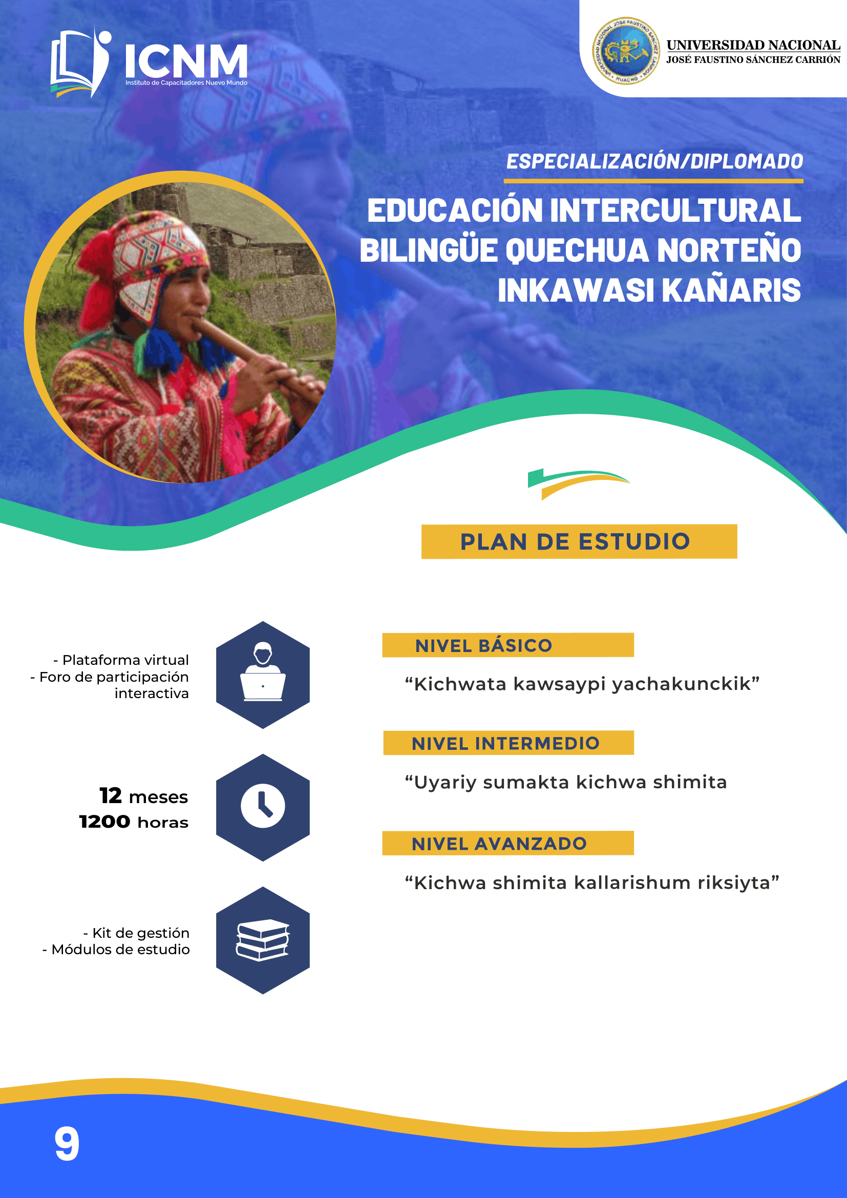 Brochure EDUCACIÓN INTERCULTURAL BILINGÜE QUECHUA NORTEÑO INKAWASI KAÑARIS