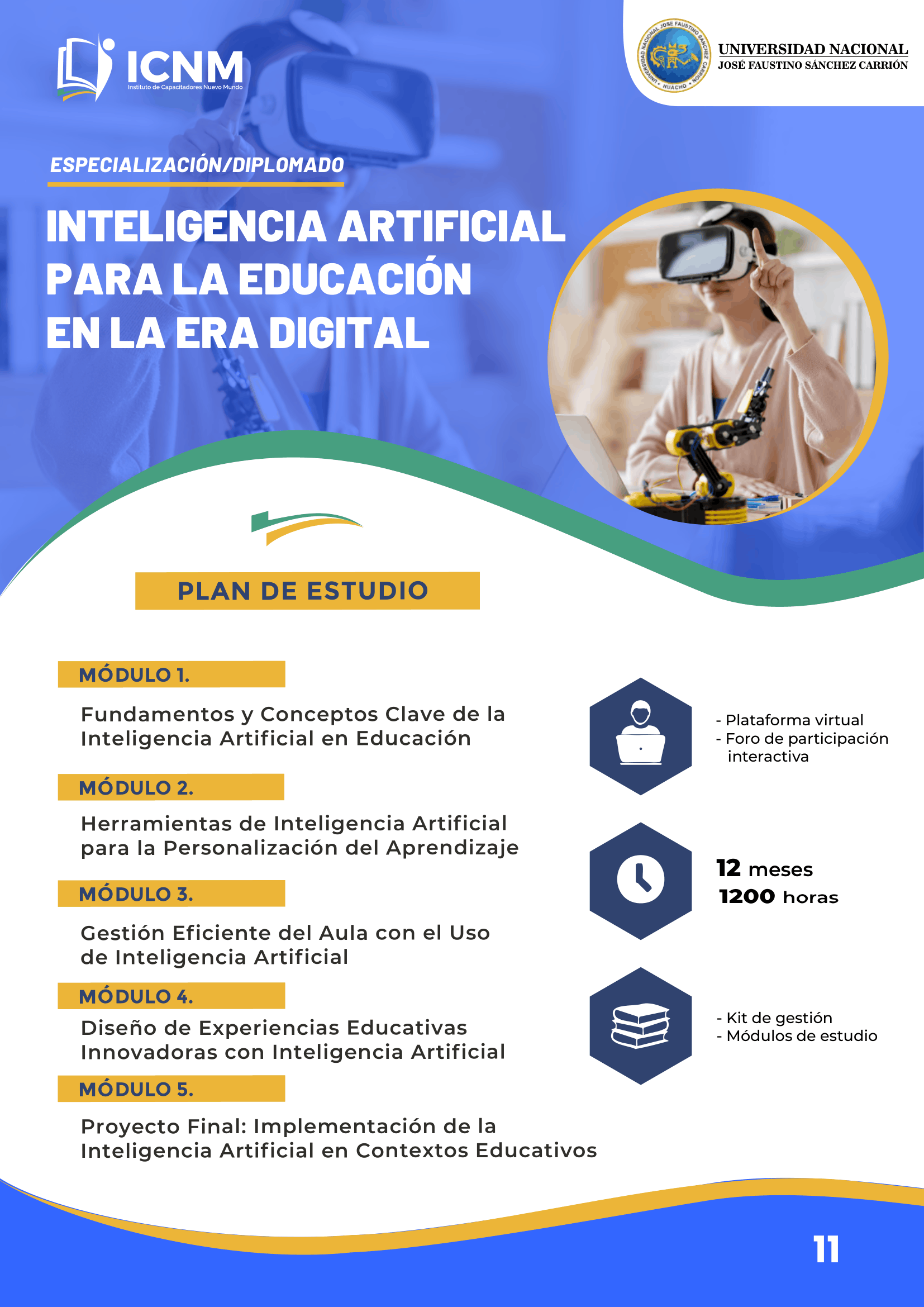 Brochure INTELIGENCIA ARTIFICIAL PARA LA EDUCACIÓN EN LA ERA DIGITAL
