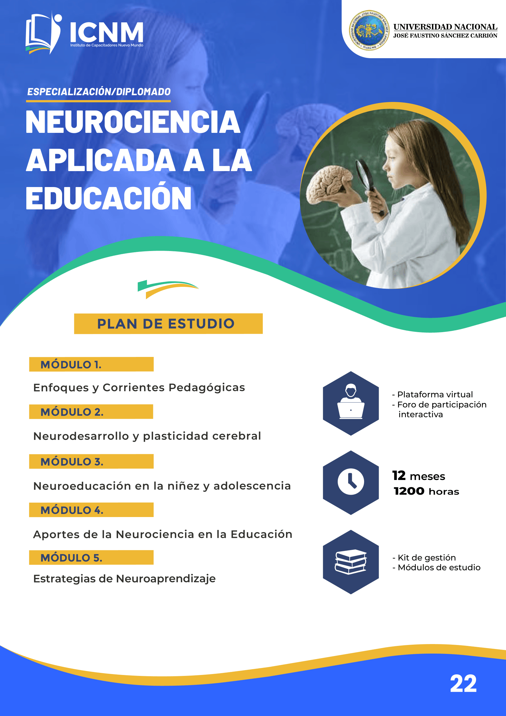 Brochure NEUROCIENCIA APLICADA A LA EDUCACIÓN